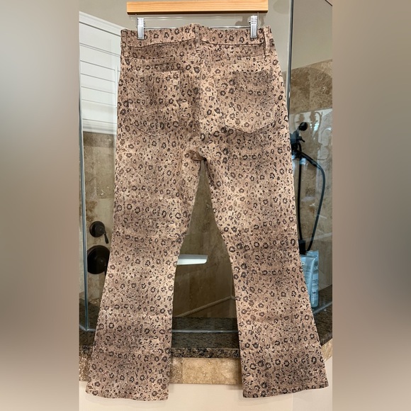 Frame Denim jeans Snake Print Le Crop High Waist mini boot EUC Size 29 - Picture 5 of 10